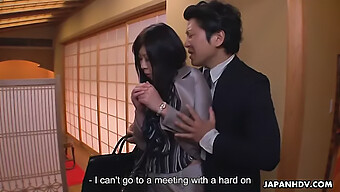 Japanese Secretary Has Intimate Encounter With Her Boss At A Restaurant