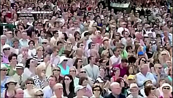 Sexo Hábil Al Aire Libre En La Cancha De Tenis