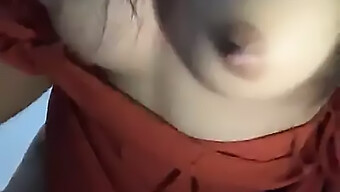 Witness The Pleasure Of A Big Natural Tits Babe Sucking Big Nipples