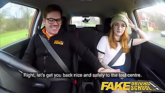 Redhead Teen (18+) Gets Her Fill Of Pleasure Before Driving