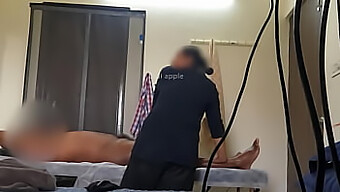 Discreetly Captured Spa Encounter Featuring Sensual Massage And Intimate Kissing