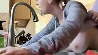 Cock In Hand: Fucking Wife In Kitchen