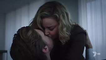 Busty Blonde Abbie Cornish In A Steamy Lesbian Encounter