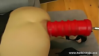 Experience The Ultimate Pleasure With A Big Dildo And Anal Action