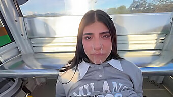 Aroused Latina Beauty Enjoys A Cable Car Ride And A Professional Massage