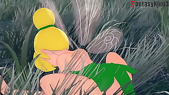 Sevimli Peri Tinker Bell, Hentai Videosunda Kıçından Sikişiyor