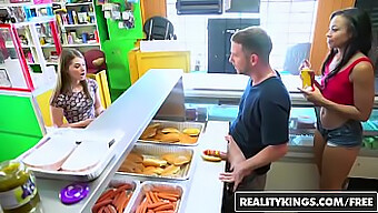 Teen Anal And Vagina Play In A Hot Dog Stand