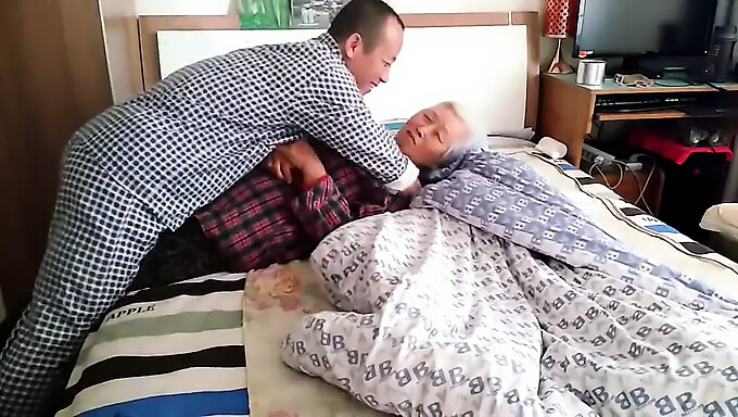 Older Asian Granny Gets Naughty With A Younger Guy