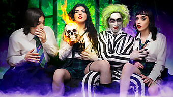 Beetlejuice Is Just A Phone Call Away In This Adult Cosplay Adventure.