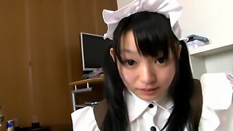 Japanese Girl Konoha Gives A Blowjob In A Maid Costume