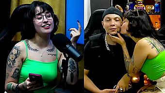 Payudara Semulajadi Martina Oliveira Melonjak Ketika Dia Menonton Zakar Besar Ruan Di Tempat Awam