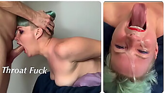 Huge Cock Penetrates Deep Into Throat Of Stepdaughter With Throat Bulge