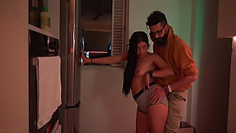 Beautiful Colombian Teen Seduces Cipriani In His Kitchen