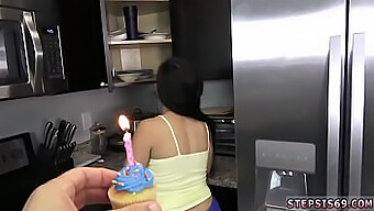 Petite Russian Teen Gives Amazing Blowjob For Birthday Surprise