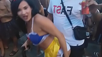 La Bellezza Bruna Bianca Das Neves In Una Festa Selvaggia Con Un Fan In Questo Video Hot!