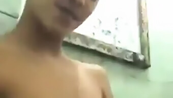 Indonesian Teen Enjoys A Wild And Wet Sex Act In The Bathroom