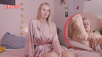 Jolien, A Blonde Enthusiast Of Football, Is Captivated By Seductive Undergarments And Indulges In Self-Pleasure, Including Rubbing Her Clit And Exploring Her Shaved Pussy With Her Fingers