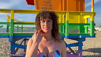 Jewish Milf Molly'S Steamy Encounter With A Stranger At The Beach